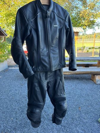 K.. JC) Damenkombi Motorrad Jacke und Hose ca. Gr. 38