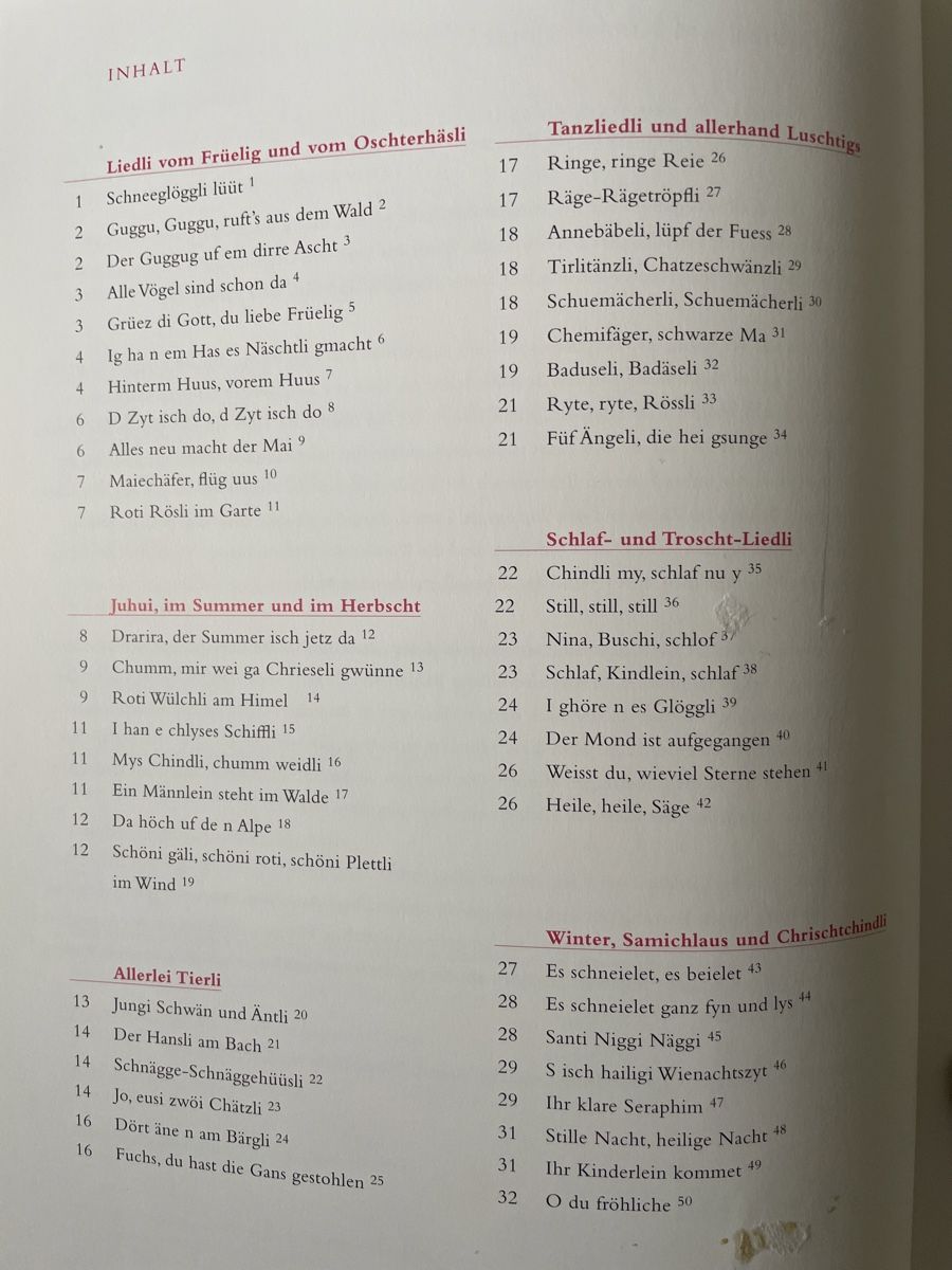 Libri: Kinderlieder Chömed Chinde, mir wänd singe – Nuovo (secondo la descrizione) da Pieterlen venduto da sheriff111 1