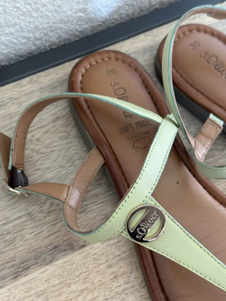 S.Oliver Scarpe da donna: S.Oliver Sandalen, hellgrün, Grösse 39 – Usato da Lenzburg venduto da selabella 1