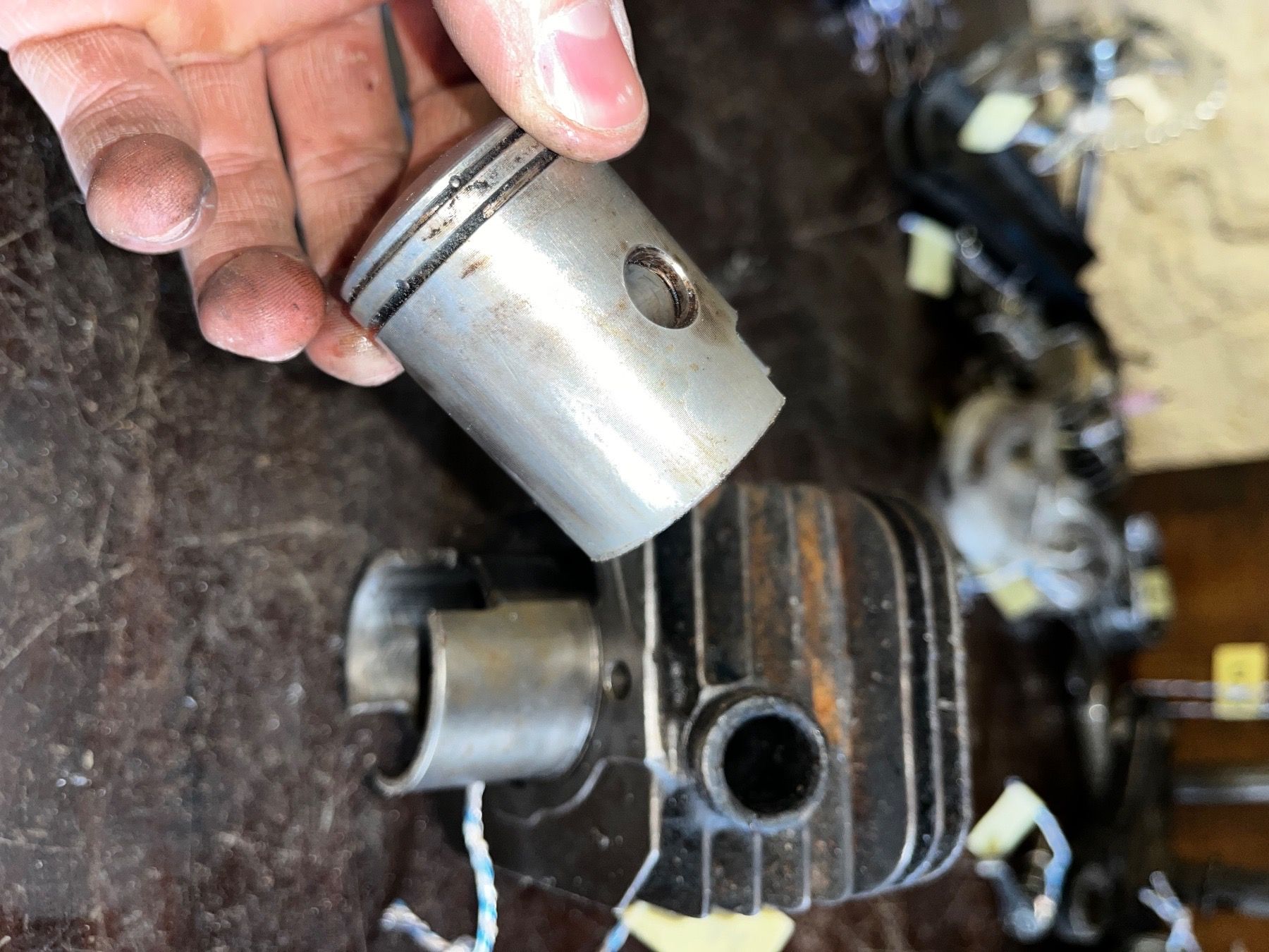 Piaggio Parti ricambio per ciclomotori: Piaggio Ciao Zylinder mit Kolben – Difettoso da Fahrni b. Thun venduto da berger_tuning34 8