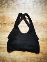 Schwarzes Yoga Top, Grösse S, Rückenausschnitt - Neuwertig!