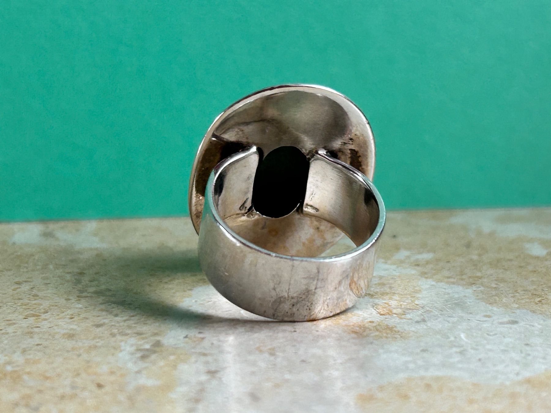 Ringe: Silberring Malachit Oval  verdbunden (61) – Gebraucht aus Dittingen von Bijoubelle 5