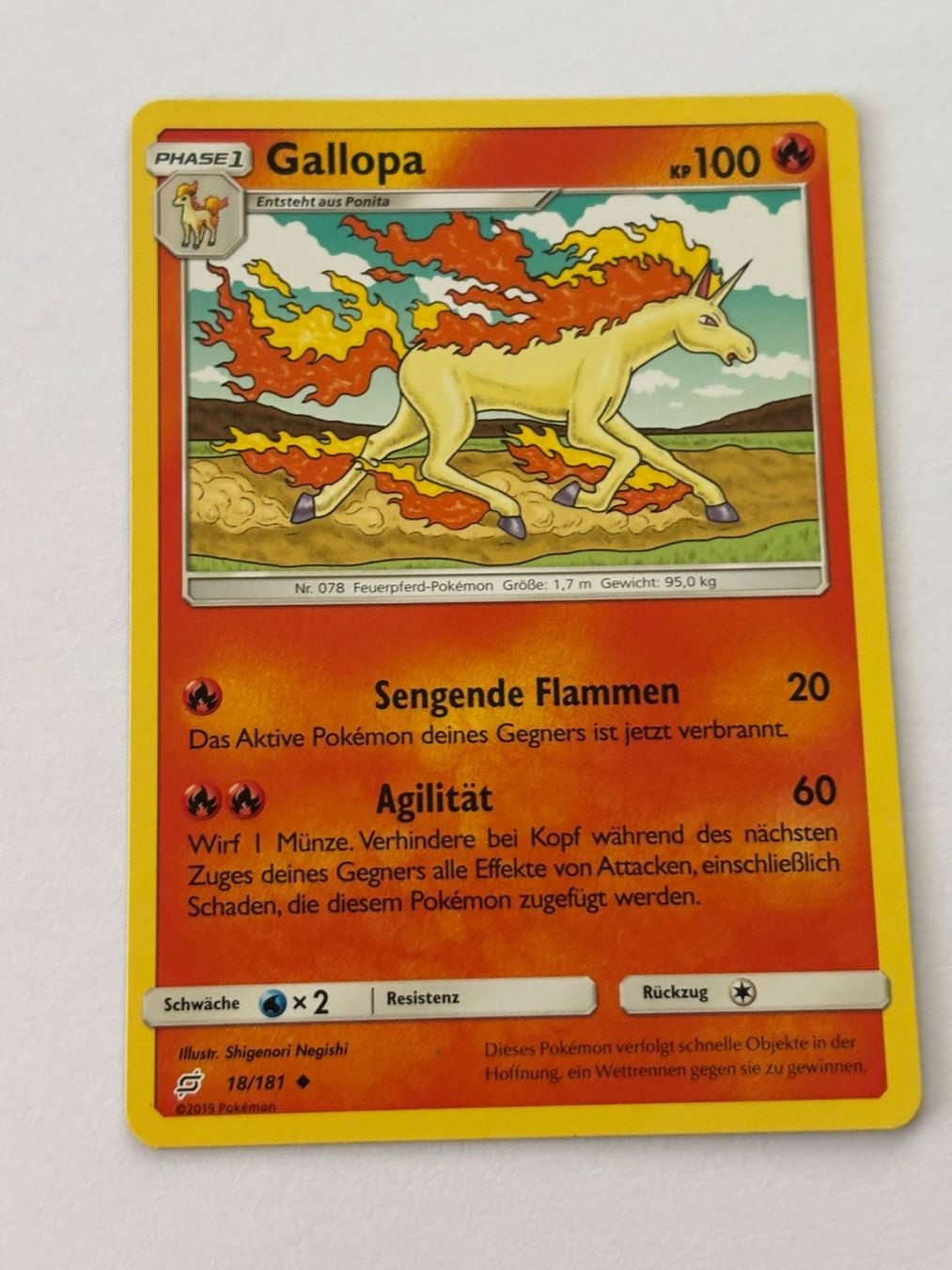 Pokémon Carte collezionabili: Gallopa 18/181 – Usato da Herisau venduto da Seyashop_2