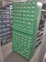 Schubladenschrank 2 Stück aus Metall gebrauchter Zustand