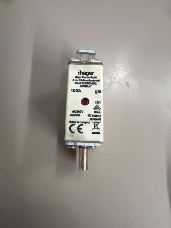 ELTOX Sicherung AC 500 V RO17 Flinker Keramik-Sicherungseinsatz RT18