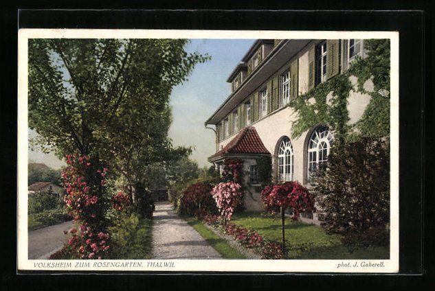Ansichtskarten: AK Thalwil, Volksheim zum Rosengarten – Gebraucht aus Berlin von bartko-reher
