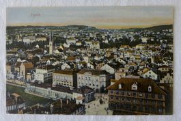 AK ZÜRICH, Blick auf die Altstadt und Umgebung, koloriert