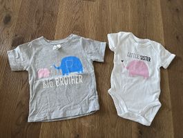 Set shirt + body Big brother & little sister 