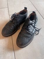 Schwarze Damen Schnürschuhe, Grösse 37