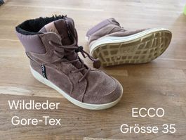 Ecco Goretex Winterschuhe Wildleder Gr.35