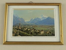 BEX, ALTKOLORIERTE AQUATINTA UM 1850