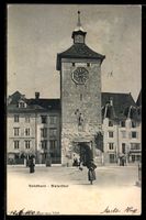 Solothurn, Bielerthor mit Korbwarenhandl