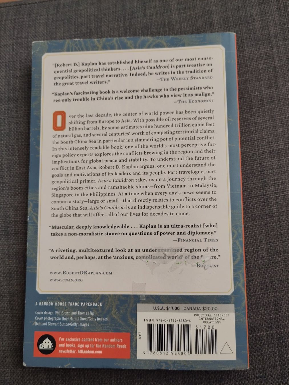 Libri: Asia's Cauldron, Robert Kaplan – Usato da Zürich venduto da Saf12 2