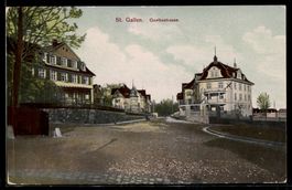 AK St. Gallen, Goethestrasse mit Villen