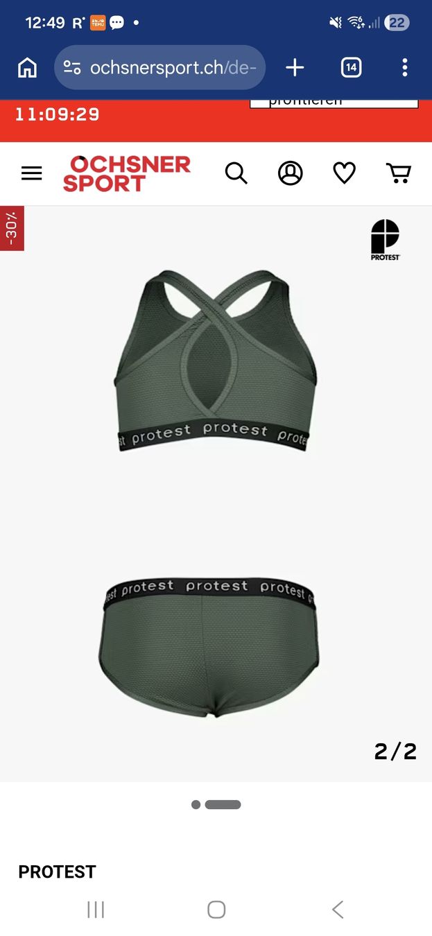 Costumi da bagno & Bikini: PROTEST Sport Badeset Set Grösse 152 Khaki – Usato da Baar venduto da Jhonny18 2