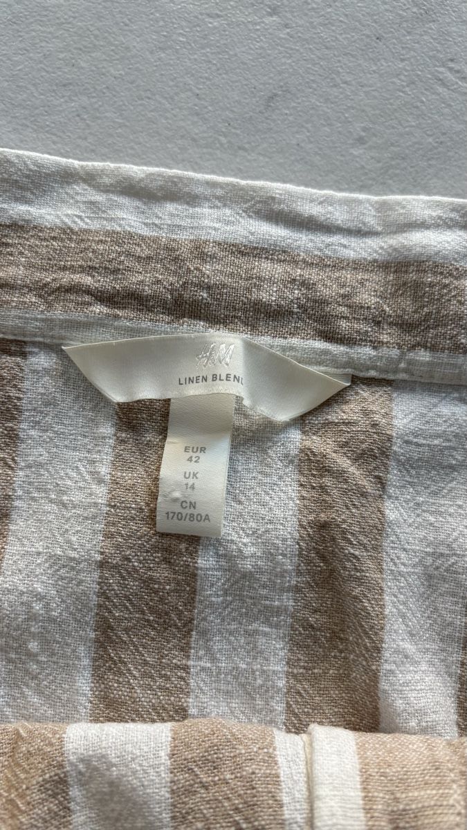 H&M Gonne: H&M Leinenrock beige-weiss 42 – Usato da Seengen venduto da sa_land 4