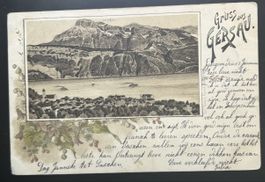 Gruss aus Gersau Litho 