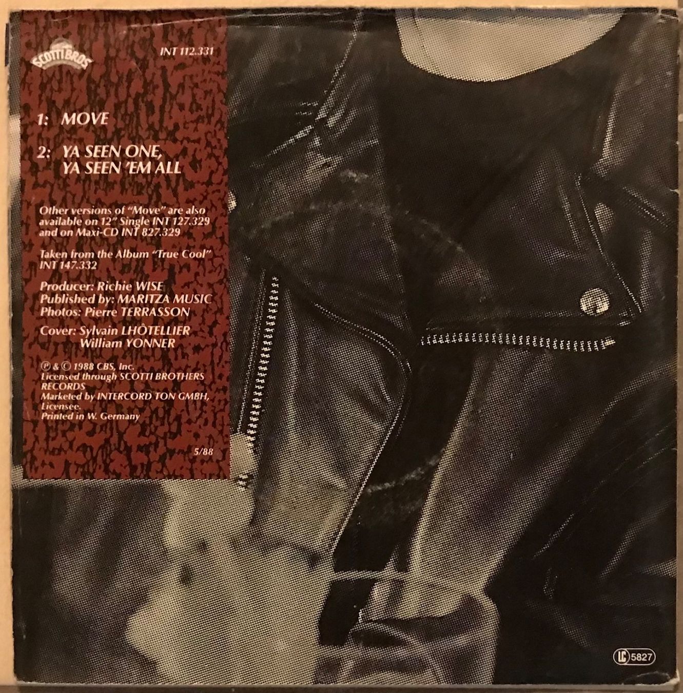 Vinyles: DAVID HALLYDAY - MOVE – D'occasion à Bussigny par vinyl-pas-cher 1