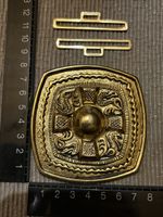 Gürtelschnalle gold farbig