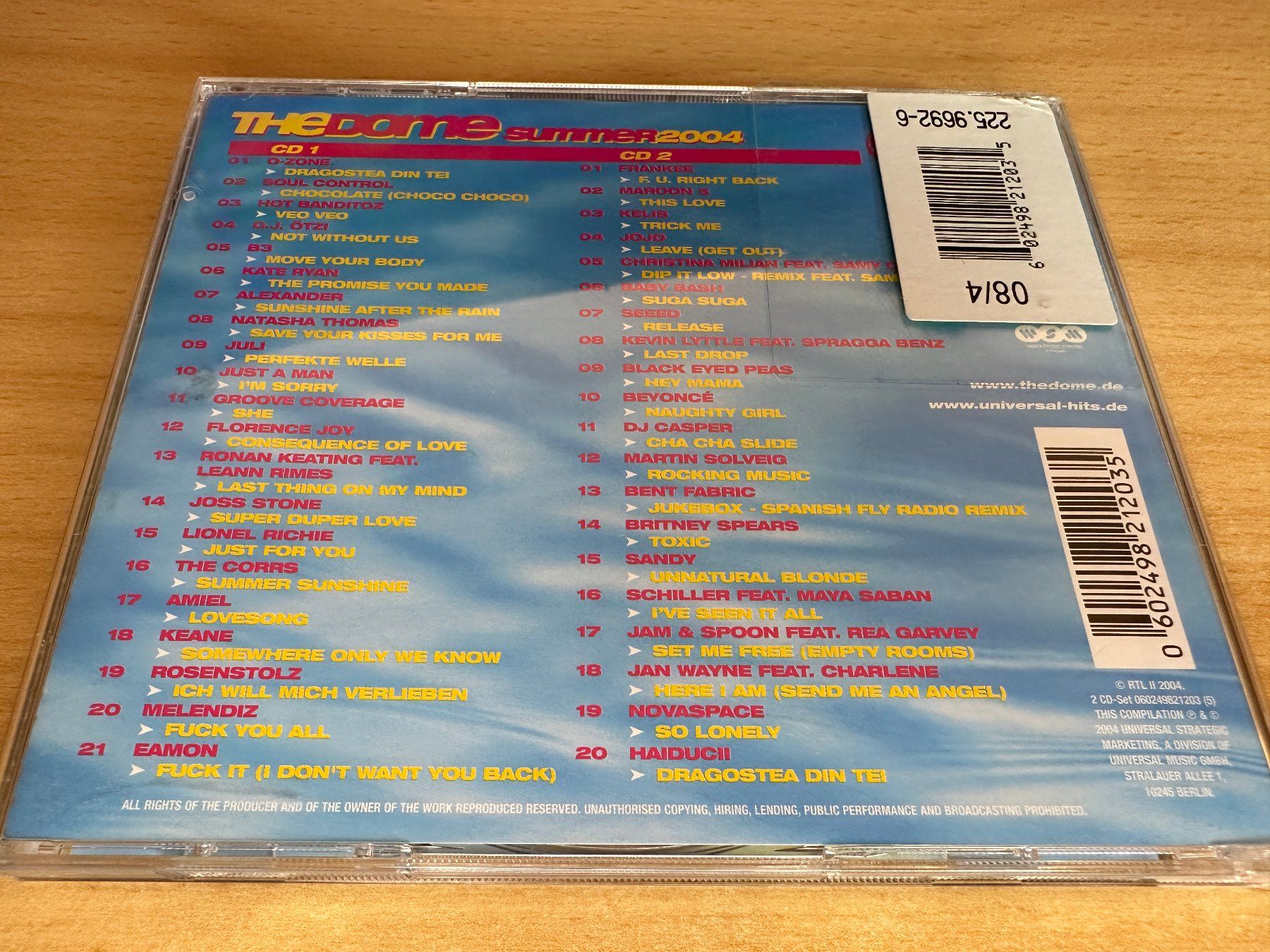 CD: Various – The Dome Summer 2004 - 2 CD – Usato da Rikon im Tösstal venduto da Alpenmutz 1