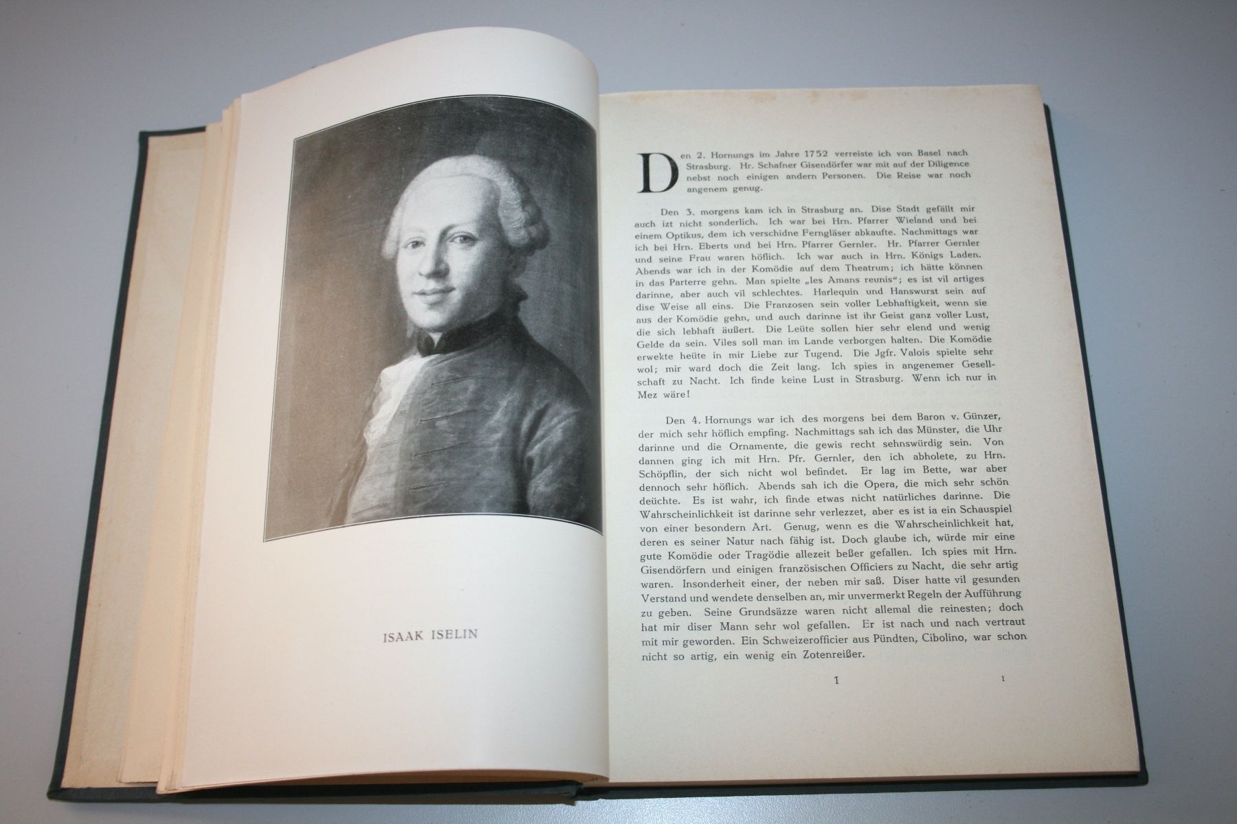 Libri: F. Schwarz: Isaak Iselins Pariser Tagebuch 1752, Basel 1919 – Usato da Schaffhausen venduto da Kartenprofi 2