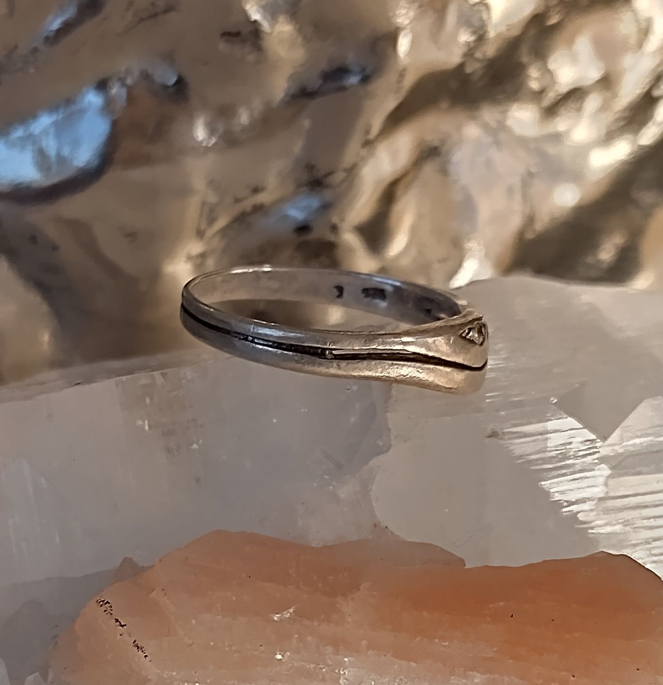 Ringe: RING SILBER 925 MIT KLEINEM STEIN – Gebraucht aus Romanshorn von BoutiqueA 1
