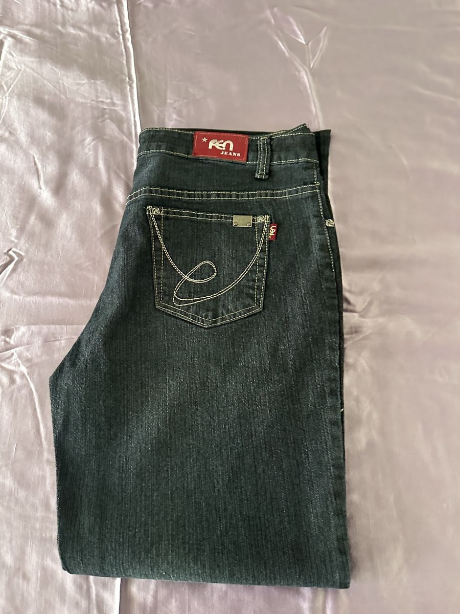 Jeans: Fen Jeans, , Grösse 44 dunkel  schwarz – Nuovo e nell'imballaggio originale da Worben venduto da Joana013