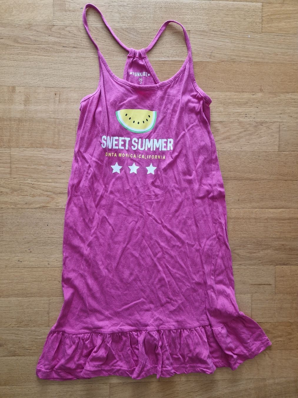 Vestiti & Gonne: Robe d'été rose taille 14 ans - thème pastèque "Sweet Summer – Usato da Penthaz venduto da Sosotroc