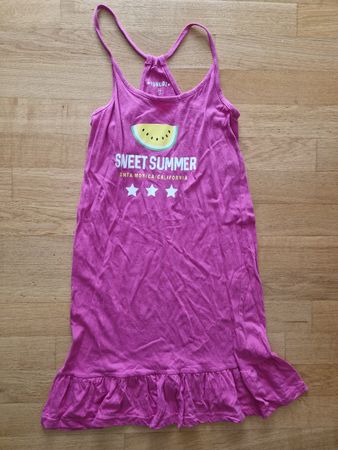 Robe d'été rose taille 14 ans - thème pastèque "Sweet Summer