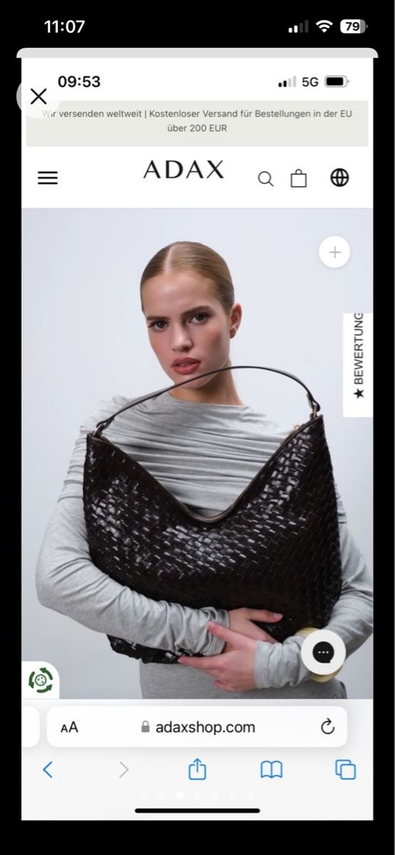 Sacs femmes: Leather bag woven - adax – D'occasion à zürich par schmid1234 2