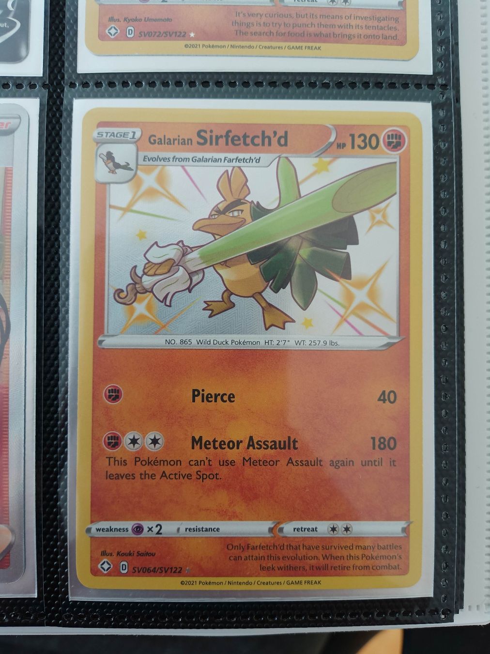 Pokémon Carte collezionabili: Shiny Galarian Sirfetch'd - Pokemon Englisch – Usato da Altstätten SG venduto da GGsGameshop