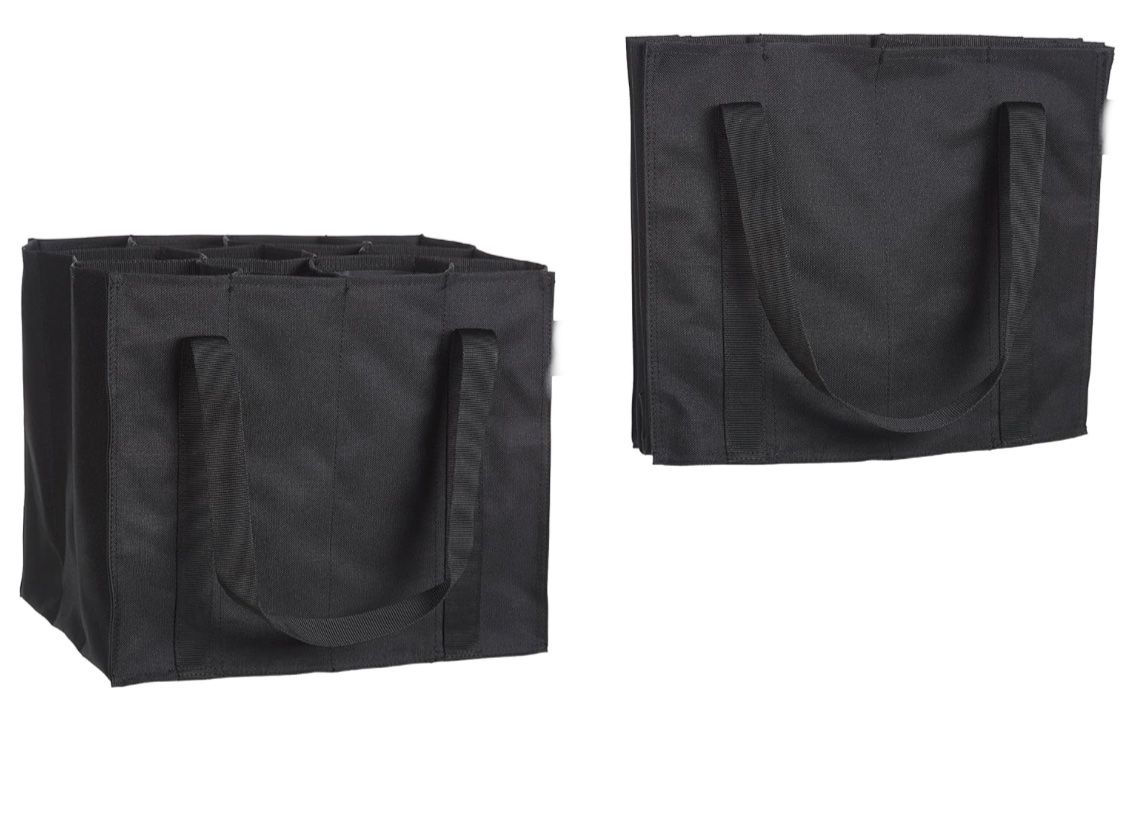 Borse: Flaschentasche, 12 Fächer, 0.75 l Flaschen, Schwarz – Nuovo e nell'imballaggio originale da Bülach venduto da StoreInShop.com 3