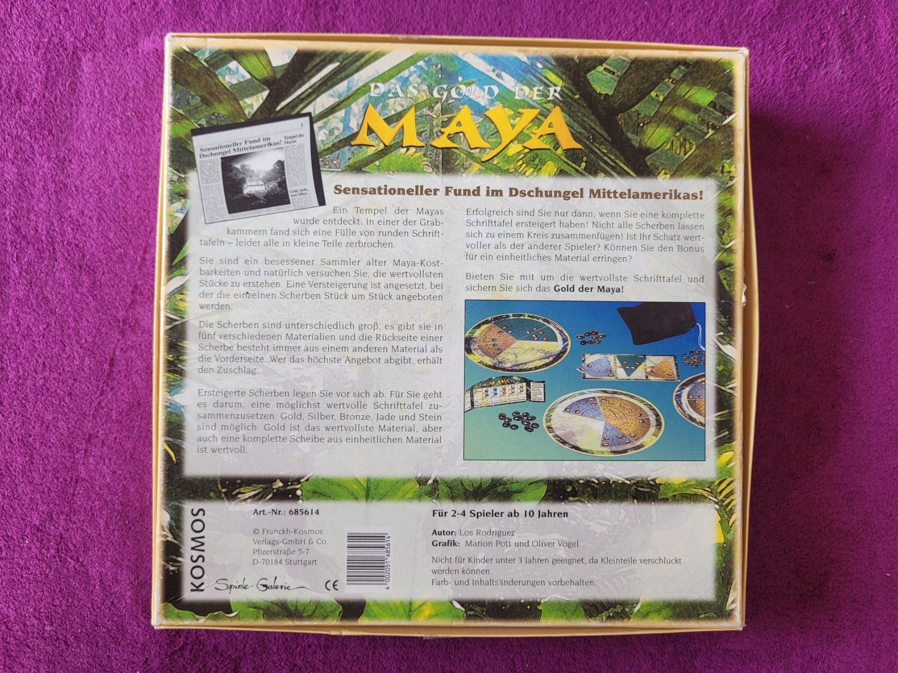 Kosmos Jeux: Kosmos Spiel - Das Gold der Maya – D'occasion à Müllheim Dorf par Seeeule01 8