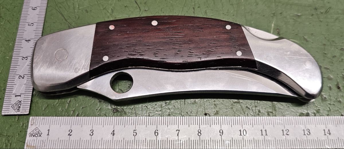 Accessori: Massives Klappmesser mit Holzgriff – Usato da Burgdorf venduto da gbergler33 4
