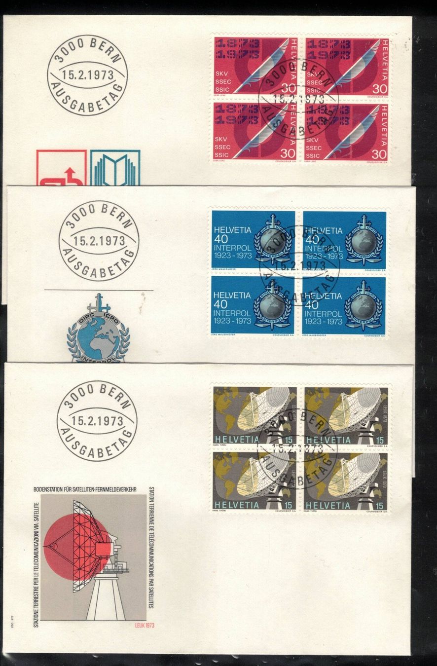 Tutti i francobolli: 1973 FDC 4er Werbemarken I  aus ABO – Usato da Rheinau venduto da loxis
