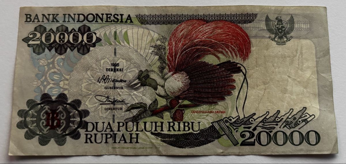 Billets de banque: Indonesien 20‘000 Rupiah 1995 – D'occasion à Algetshausen par Carrhard