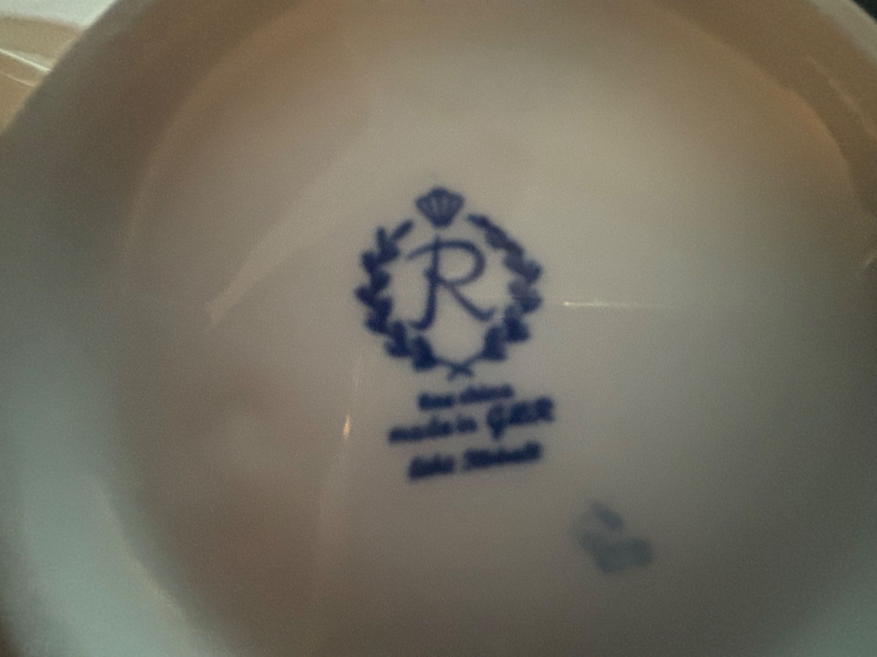 Vasi & Recipienti: Blumenvase Reichenbach  Thuringia Cobalt Blau mit Rose 28 cm – Usato da Bettwiesen venduto da Raisa1973 3
