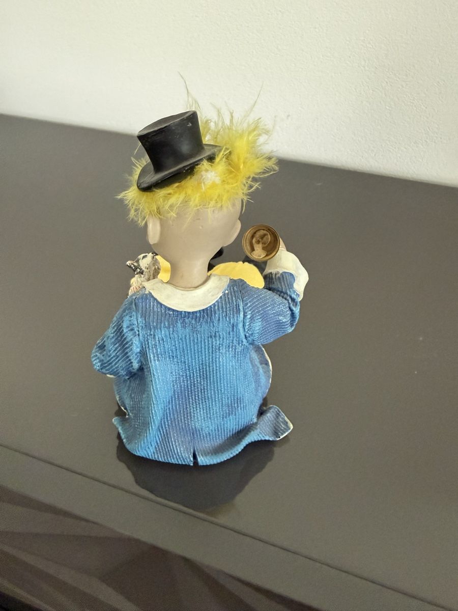 Figurines: Clown mit Katze klein mit Stoffbeinen  – D'occasion à Pfeffikon LU par pepino17 2