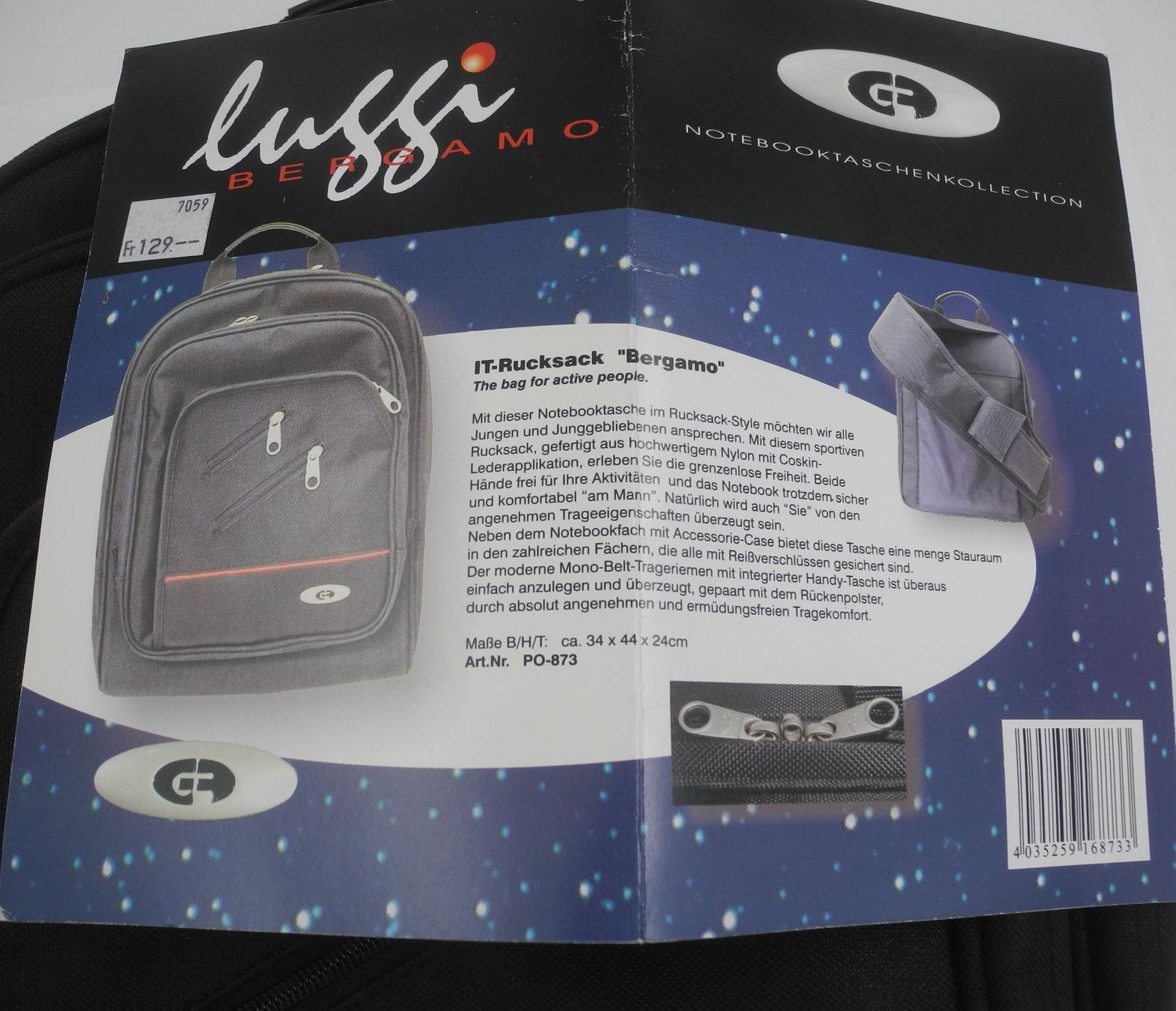 Rucksäcke: IT-Rucksack "Bergamo", Nr. 48b – Neu (gemäss Beschreibung) aus Kottwil von Crazyrolf 3