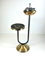 Vintage Standascher mit Ablage 50er Jahre Messing Schwarz