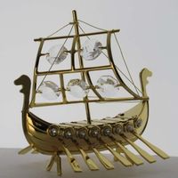Wikinger Schiff mit Swarovski  Elements