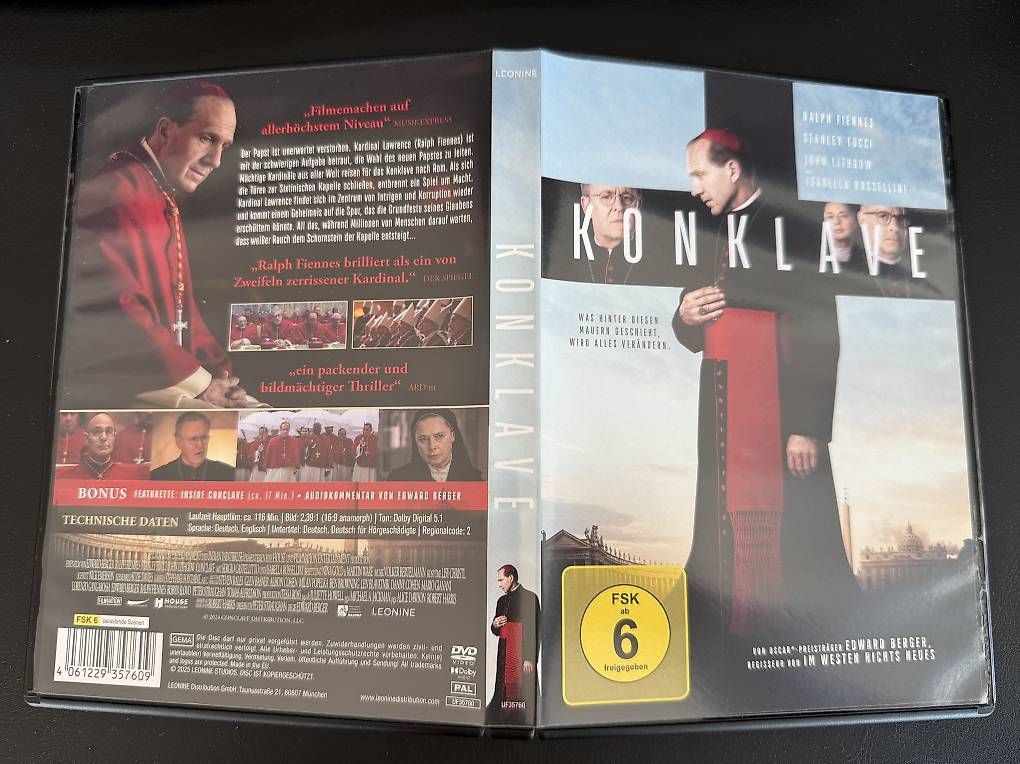 Alle DVDs: DVD Konklave – Gebraucht aus Amriswil von Sheldon 1