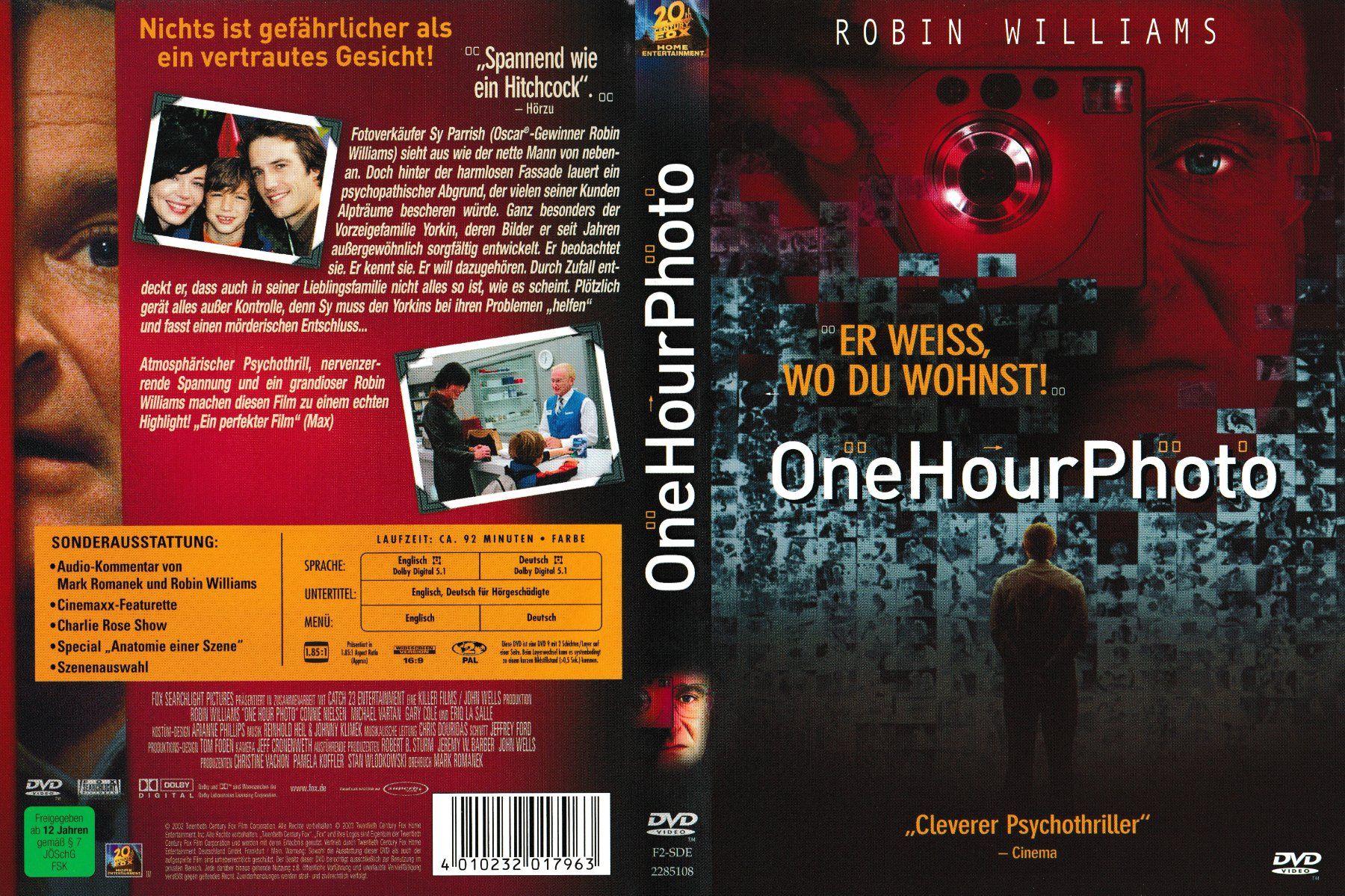 Tutti i DVDs: DVD - One Hour Photo – Usato da Langnau am Albis venduto da MediaRescuerKeLoX