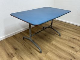 Gartentisch blau (120x75cm)
