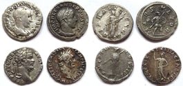 lot 4 römische silber münzen (2-3 Jhr n.Chr)