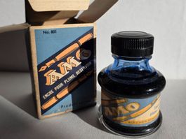 Antikes Tintenglas in Originalverpackung, aus den 1940er