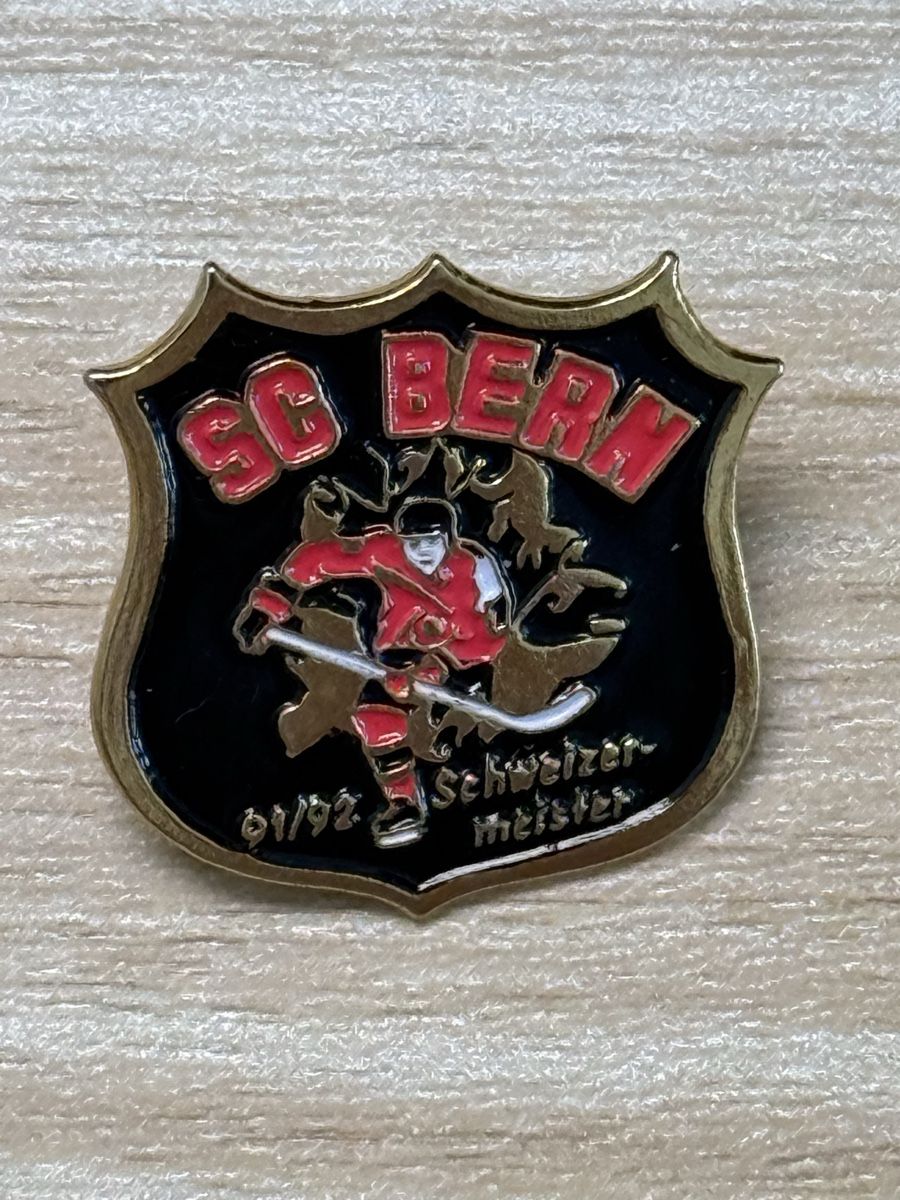 Spille & Fermagli: Pin SC Bern 91/92 Schweizer Meister – Usato da Elgg venduto da dan_f8gv