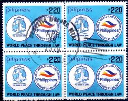 PHILIPPINEN 1977 WORLD PEACE KONFERENZ GESTEMPELT - EM196