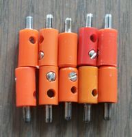 10 Stück Modellbau-Stecker (alte Generation), orange