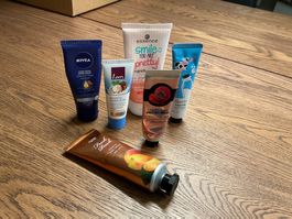 Winter-Pflege: 6 Handcremeset, Nivea, Essence, Body Shop